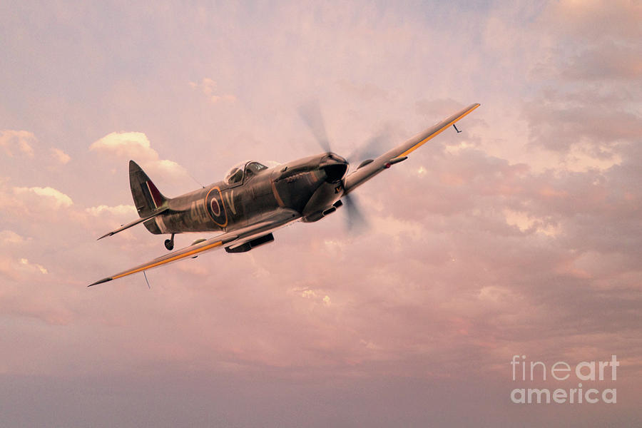 Spitfire TE311 Mk LF XVIE Digital Art by Airpower Art