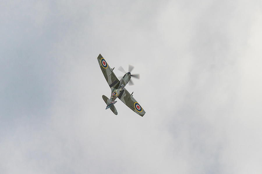 Spitfire XIVe in flight Photograph by Gary Eason