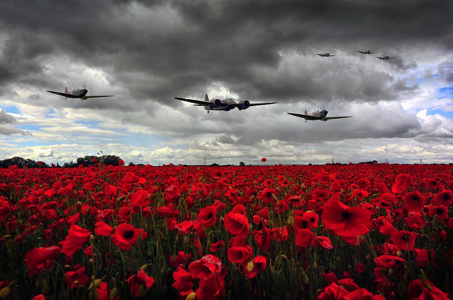 Spitfires And Blenheim Photograph by Jason Green