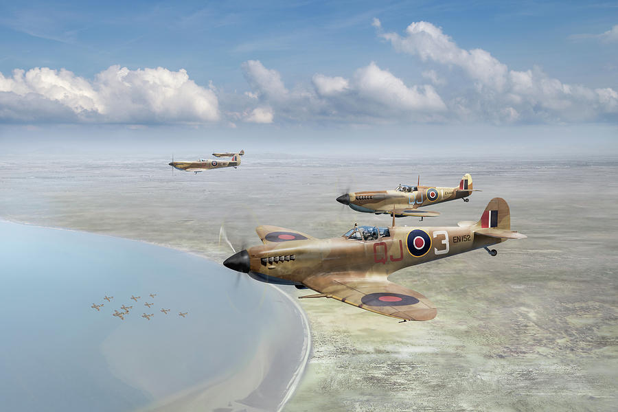 Spitfires over Tunisia Photograph by Gary Eason