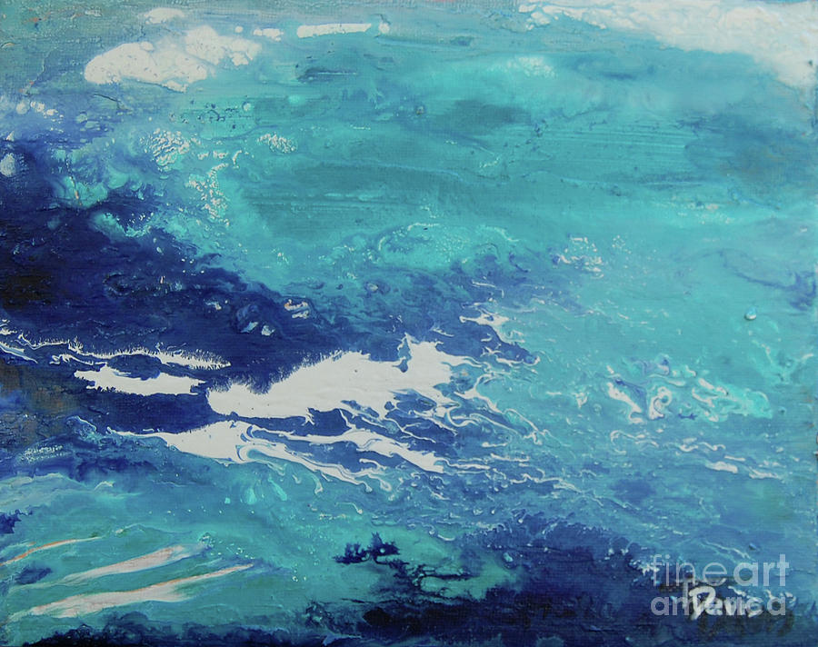 Ocean Painting - Reflections 2 by Terri Davis