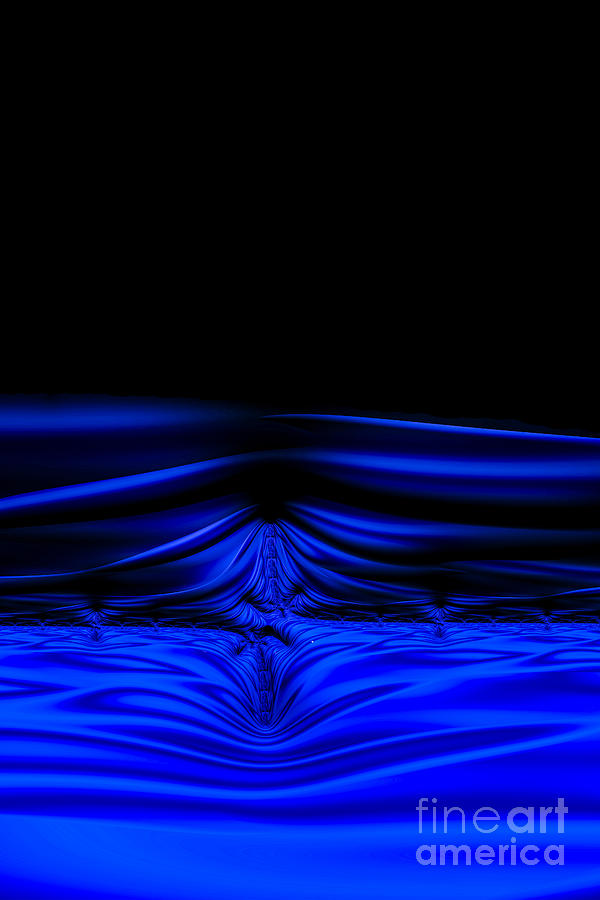 Splash Blue Digital Art by Steve Purnell
