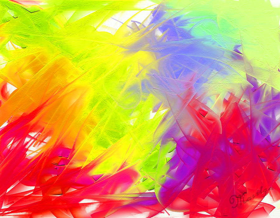 Splash Of Color Digital Art By Maritza De Leon