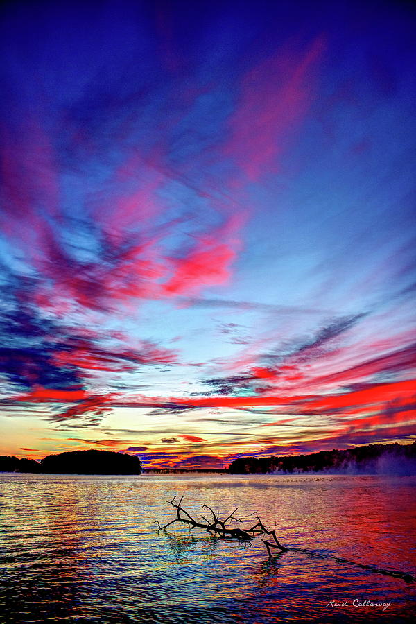Splash Of Color Sugar Creek Sunrise Lake Oconee Georgia Photograph by Reid Callaway