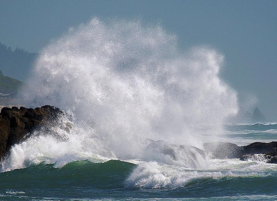 Splash Oregon Coast Photograph by Scenic Edge Photography