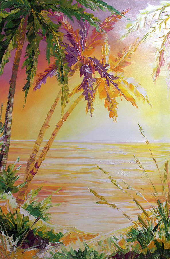 Splash Palm Painting by William Love