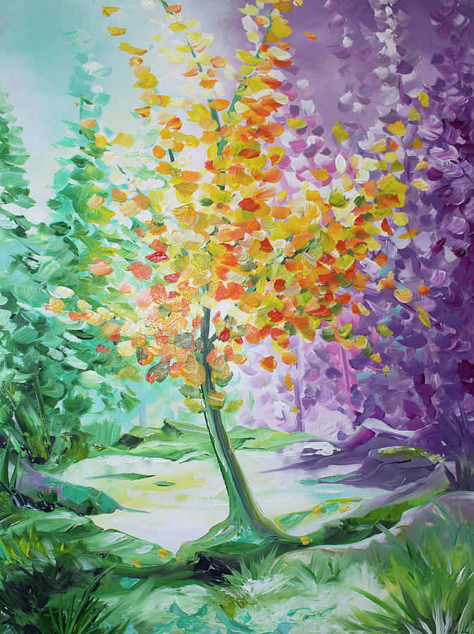 Splash Tree Painting by William Love