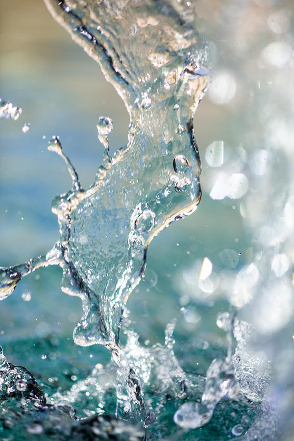 Splashing Water Abstract Photograph By Terry Walsh