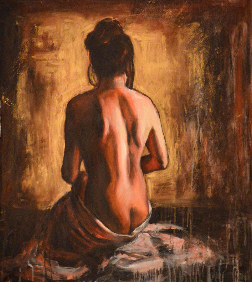 Nude Painting - Splendente by Escha Van den bogerd