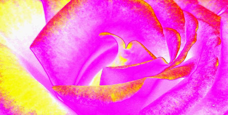 Splendid Rose Abstract Mixed Media by Will Borden