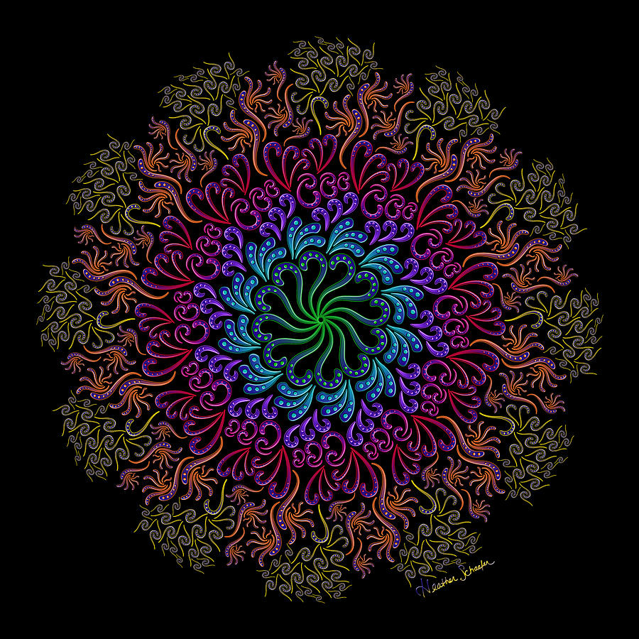 Splendid Spotted Swirls Digital Art by Heather Schaefer