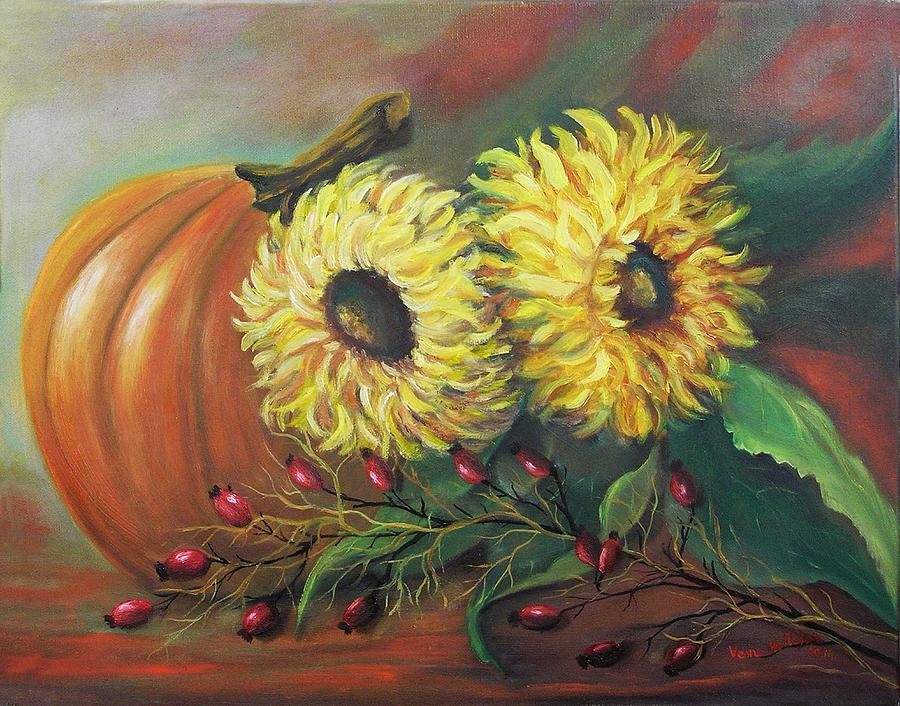 Splendor of autumn Painting by Vesna Martinjak