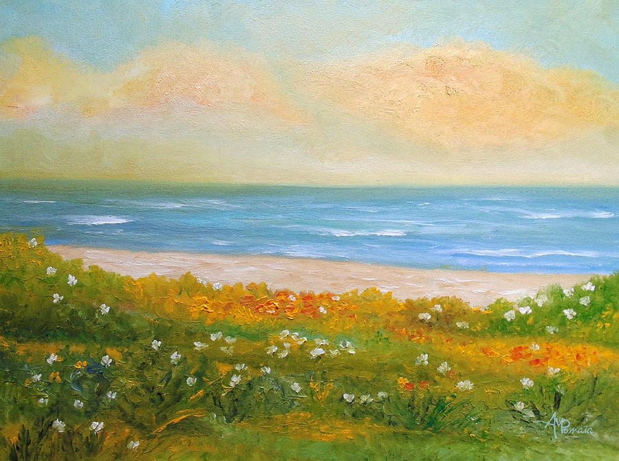 Beach Painting - Splendor Rays by Angeles M Pomata
