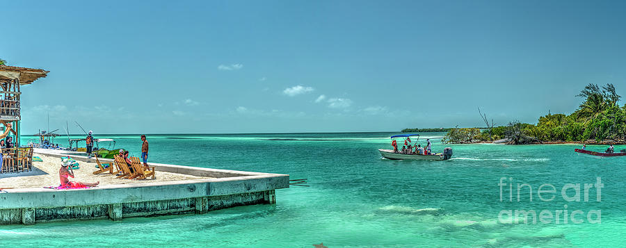 Split Caye Caulker Belize Pano Photograph by David Zanzinger