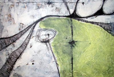 Abstract Impression Painting - Split Personalities I by Ron Weijers Abstract Impression Painting - Split Personalities I by Ron Weijers