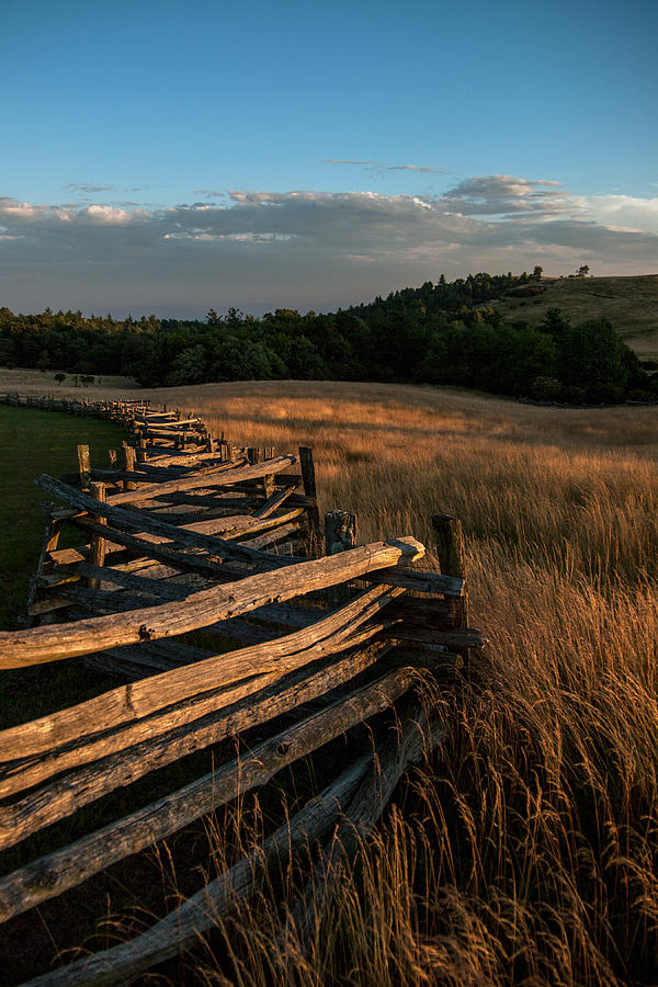 Split Rail Fence at Doughton  Park on the Blue Ridge Parkway Photograph by John Harmon