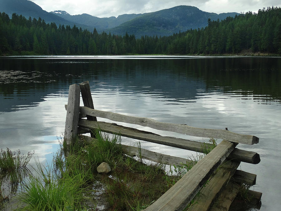 Split Rail Fence at Lost Lake Photograph by David T Wilkinson
