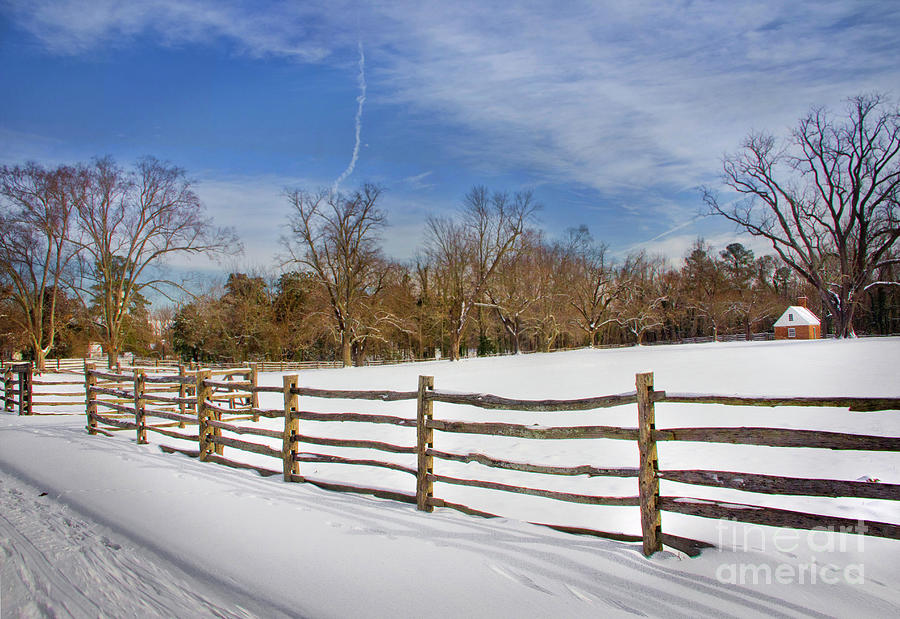 Split Rail Fence Colonial Williamsburg II Photograph by Karen Jorstad