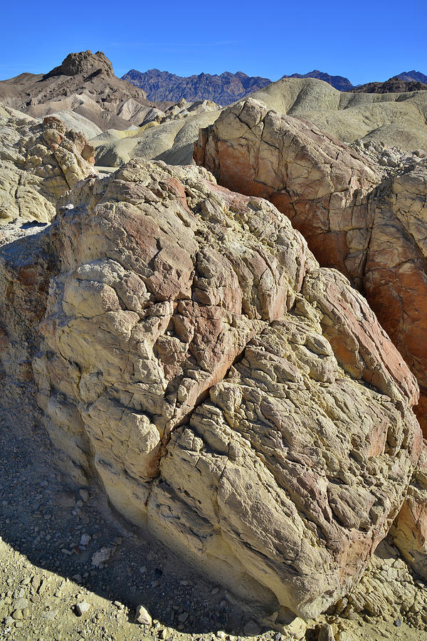 Split Rock along Twenty Mule Team Canyon Drive in Death Valley Photograph by Ray Mathis