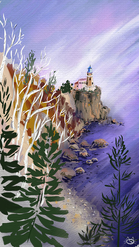 Split Rock Lighthouse Painting