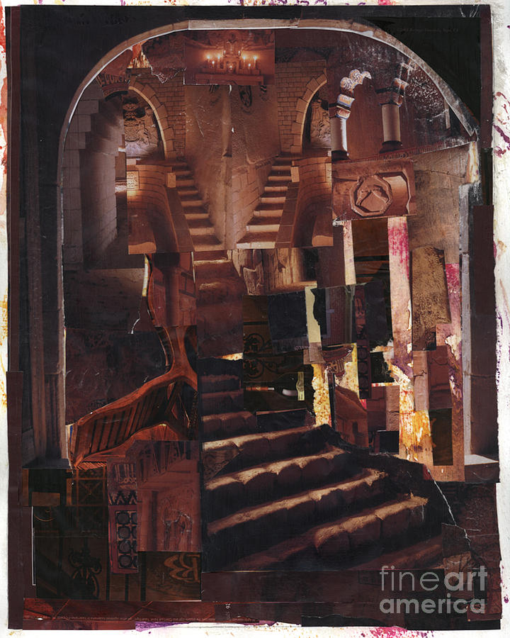 Split Staircase - BGSST Painting by Fr Bob Gilroy SJ