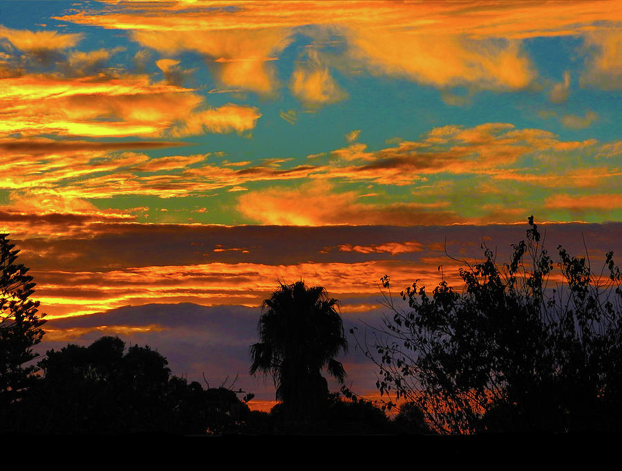 Split Sunset Photograph by Mark Blauhoefer