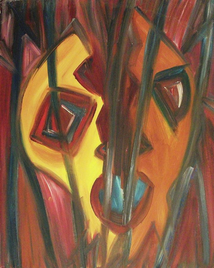 Abstract Painting - Split by Suzanne  Marie Leclair