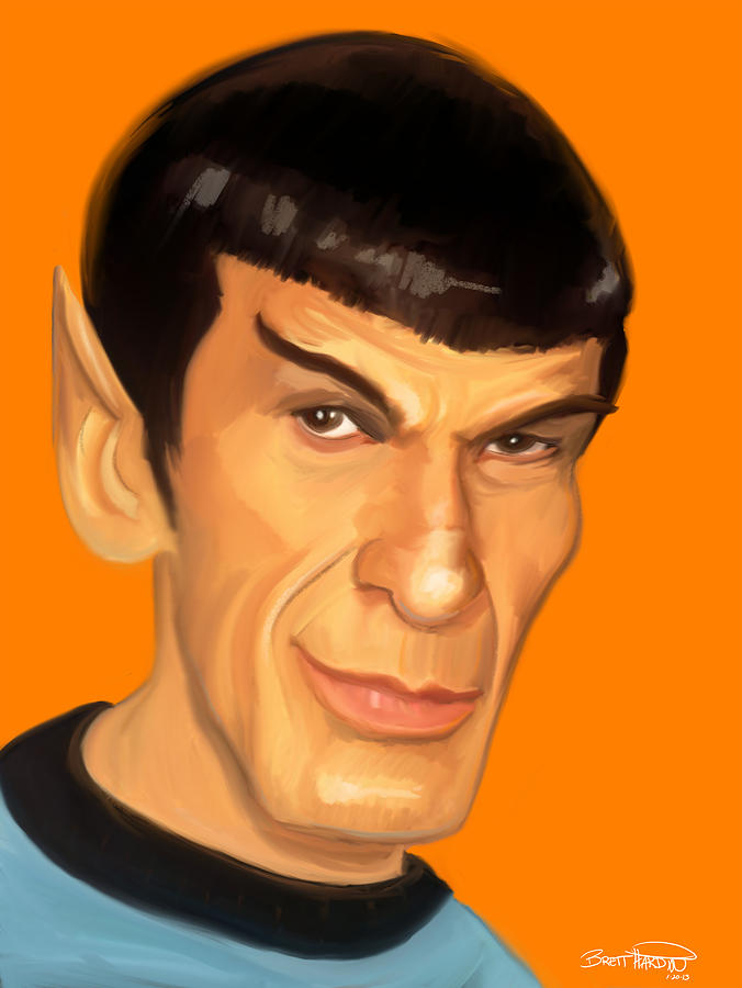 Star Trek Painting - Spock by Brett Hardin