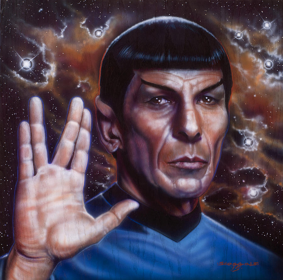 Star Trek Painting - Spock by Timothy Scoggins