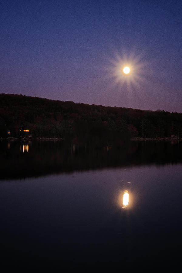 Spofford Super Moon Photograph by Tom Singleton