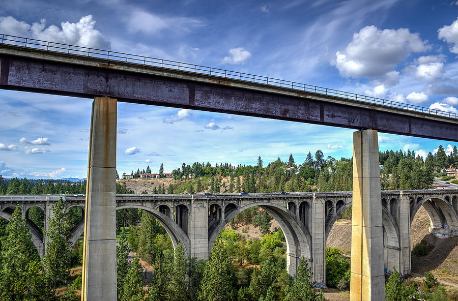 Spokane Bridges Photograph by Brad Stinson