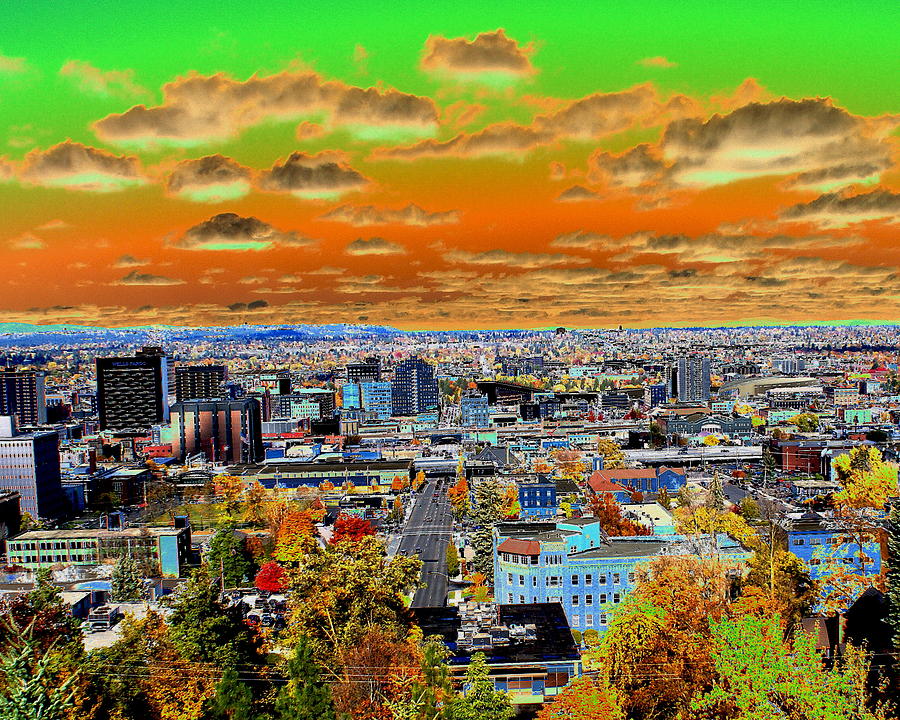 Spokane Washington Earth Photograph by Ben Upham III