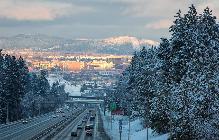 Spokane Photograph - Spokane Winter by James Richman