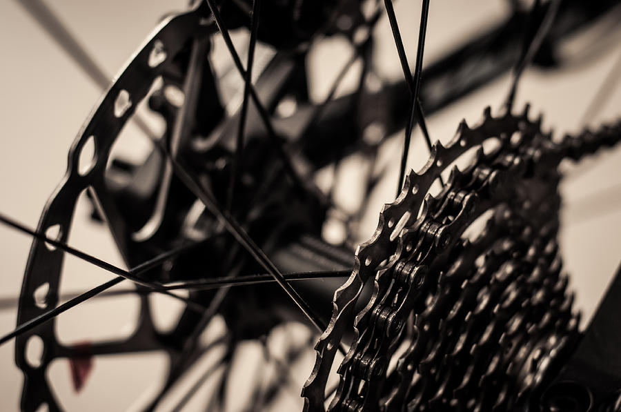 Miguel Photograph - Spokes Pedals and Chains by Miguel Winterpacht