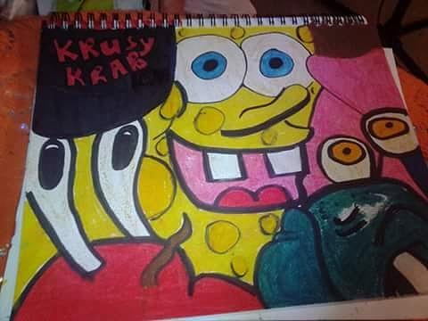 Spongebob Collage Drawing by Micayla Pringle - Fine Art America
