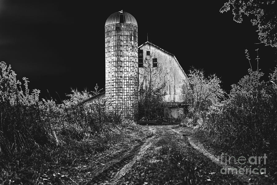 Halloween Photograph - Spooky Barn by Cobbled Path Photography
