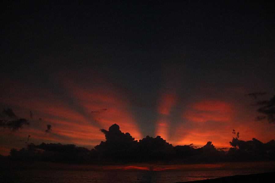 Spooky Beach Sunset Photograph by Frank Castillo - Fine Art America