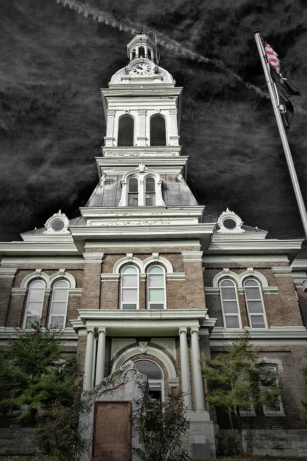 Spooky Courthouse Photograph by Sharon Popek