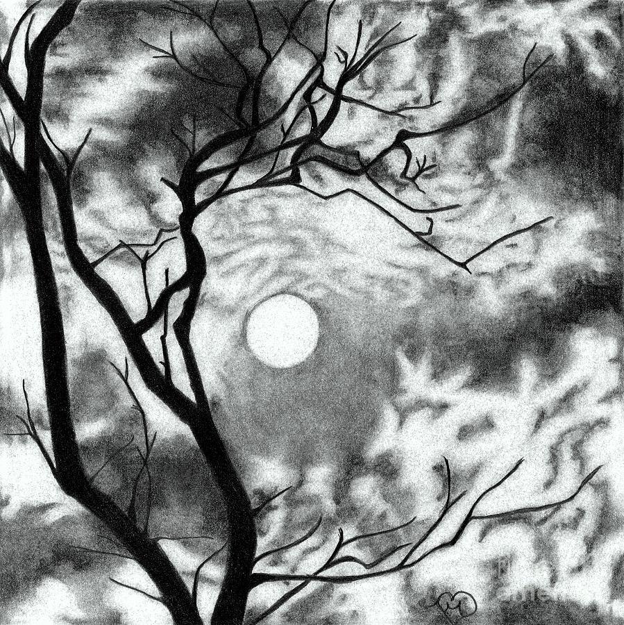 Spooky Night Drawing by Becky Eileen Eller | Fine Art America