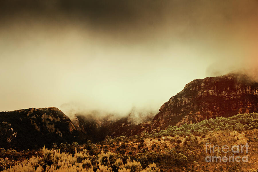 Spooky vintage mountain scene Photograph by Jorgo Photography
