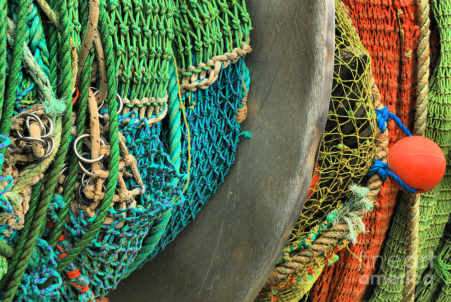Spooled Fishing Nets Photograph by Adam Jewell