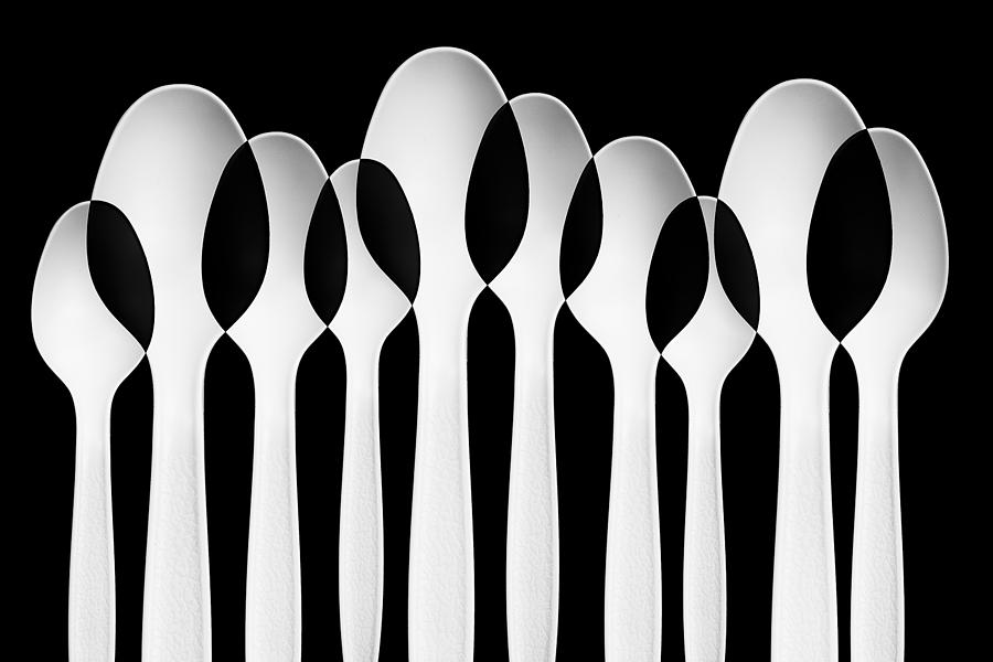 Abstract Photograph - Spoons Abstract:  Forest by Jacqueline Hammer