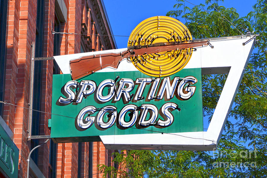 Sporting Goods Sign Photograph