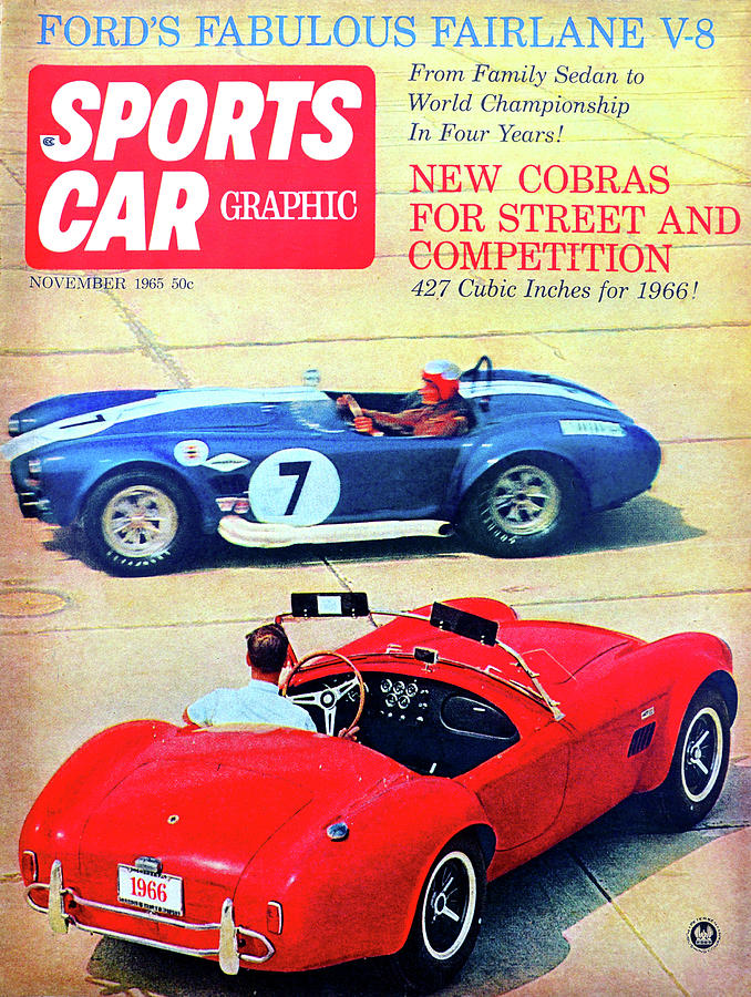 Sports Car Graphic mag 1965 Photograph by David Lee Thompson