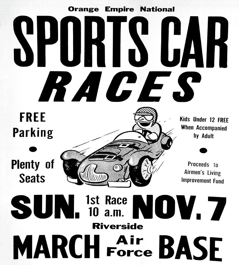 Sports Car Races  Digital Art by Bill Cannon