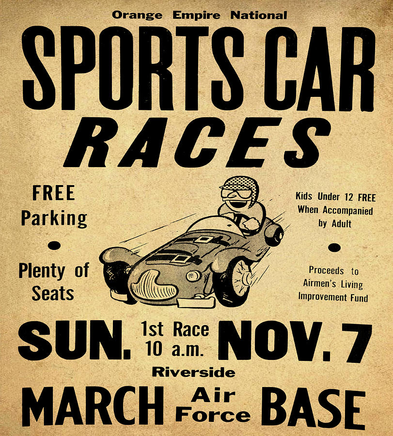 Sports Car Races in Sepia Digital Art by Bill Cannon