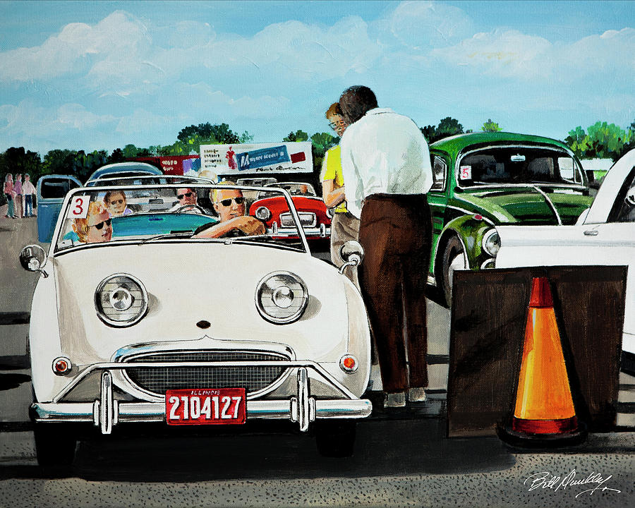 Sports Car Rally Painting by Bill Dunkley - Fine Art America