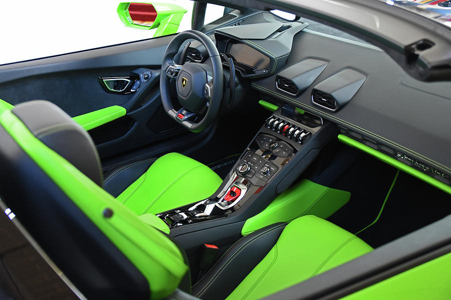 Sporty Lamborghini Interior Photograph by Mike Martin