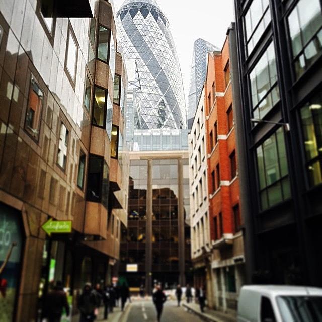 Architecture Photograph - Spot The #gherkin #london #city #office by Dharmesh Bharadva
