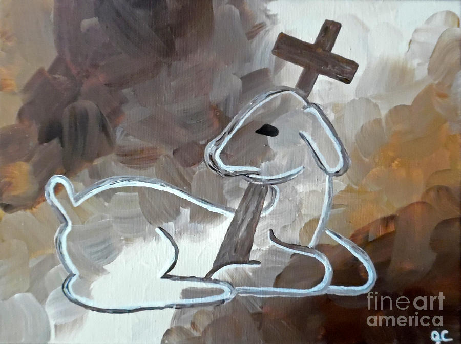 Jesus Christ Painting - Spotless Lamb by Jilian Cramb - AMothersFineArt